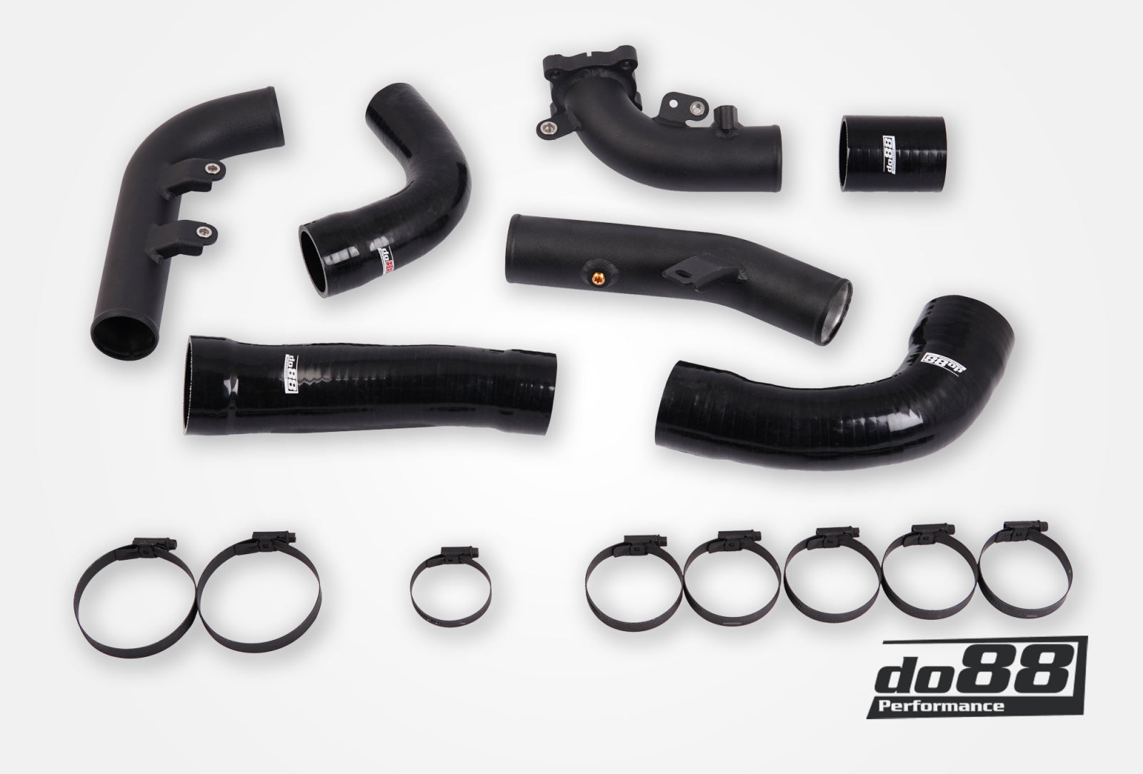 do88 Pressure Pipes for Toyota Yaris GR for do88 IC, Black hoses - TR-350-S-do88