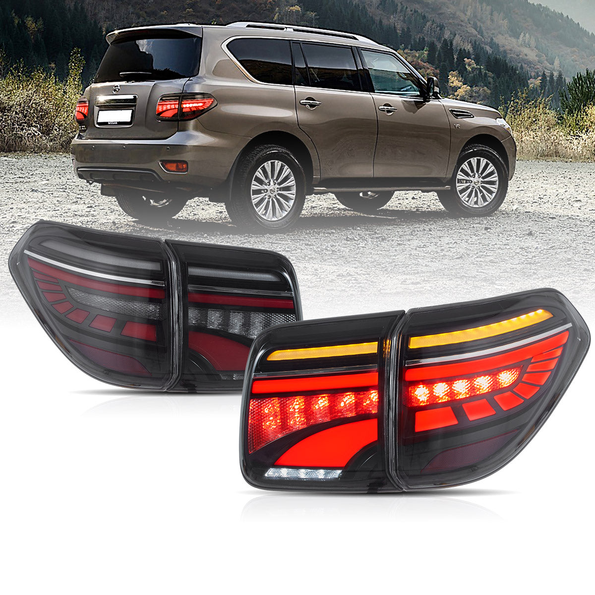 LED Tail Lights For 2010-2019 Patrol & 2017-2020 Nissan Armada (Y62)