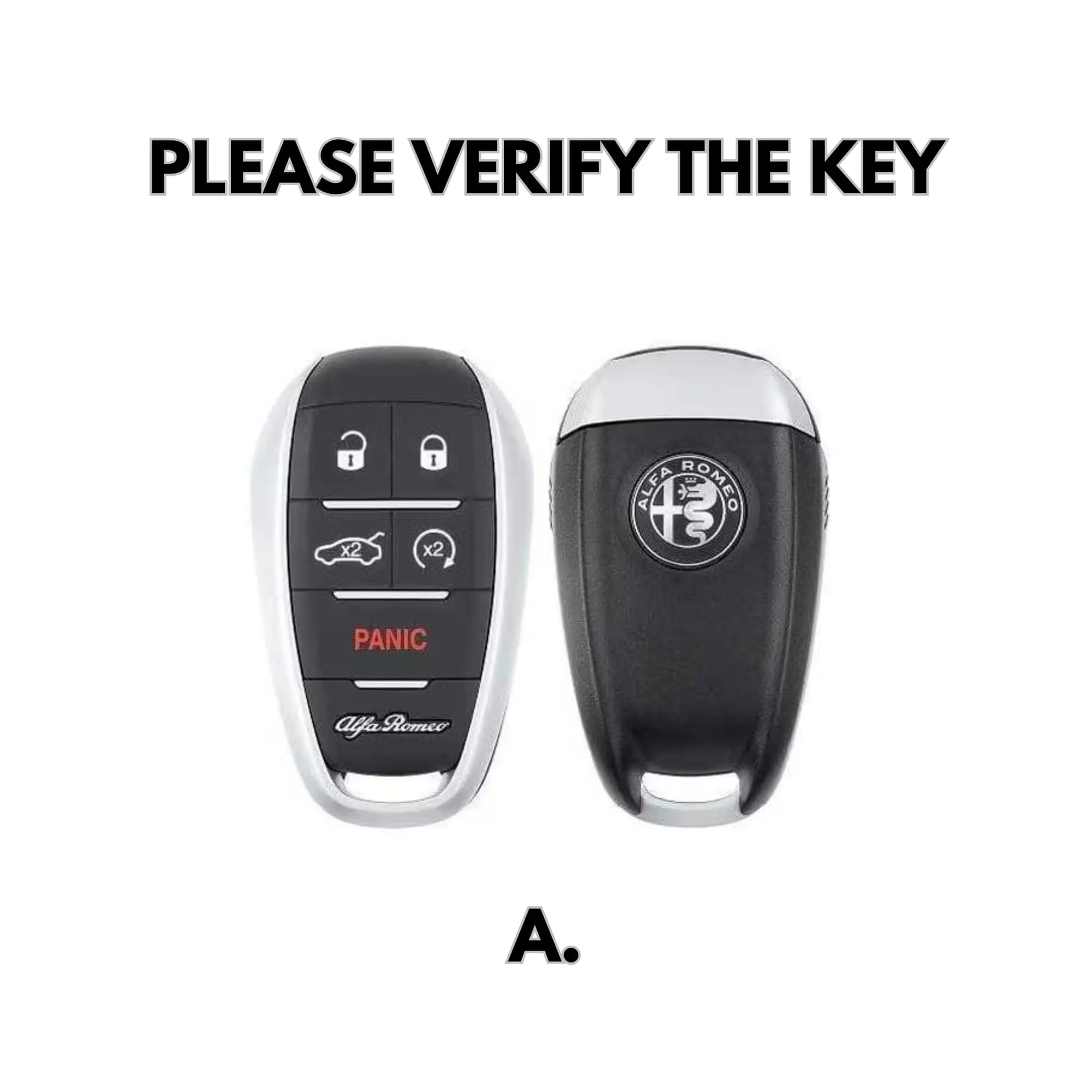 Alfa Romeo Key Cover - Carbon Fiber - Type A
