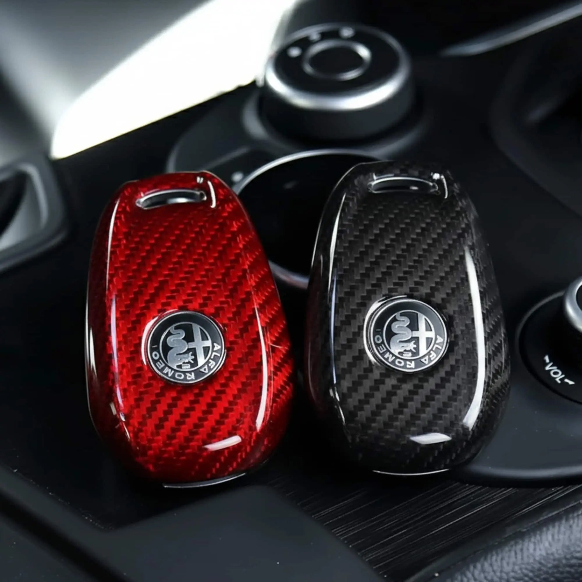 Alfa Romeo Key Cover - Carbon Fiber - Type A