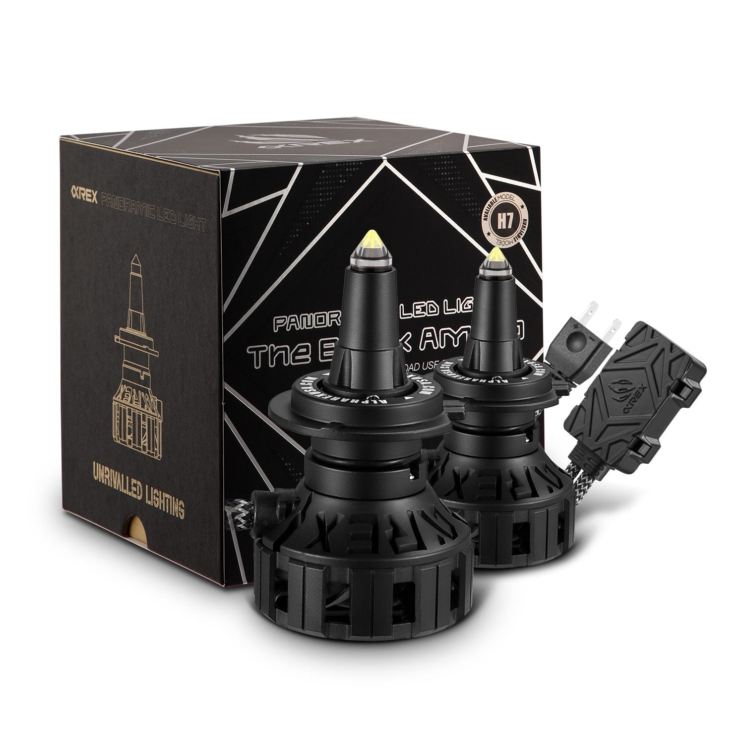 AlphaRex Black Ammo Panoramic LED light bulbs