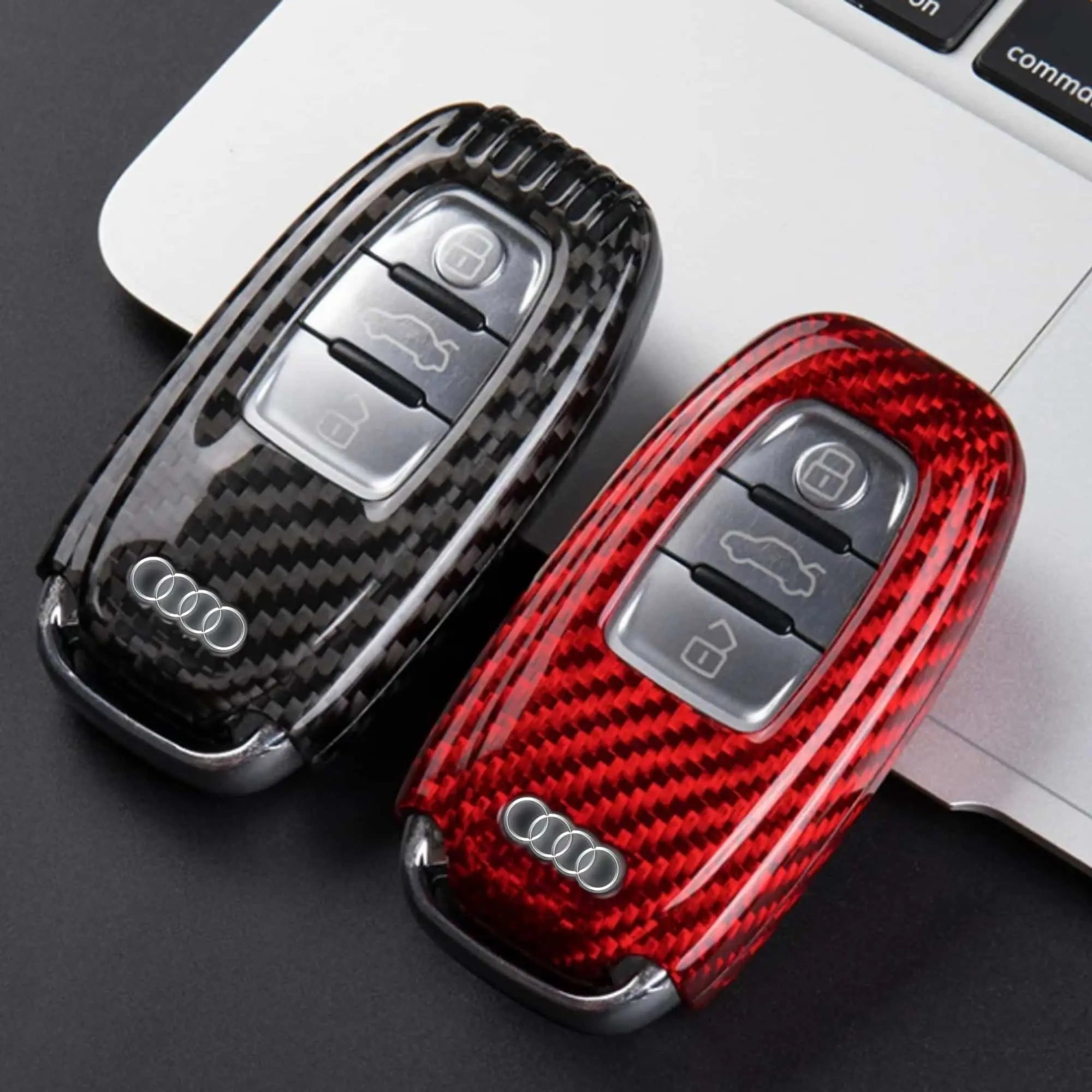 Audi Key Cover – Carbon Fiber - Style A