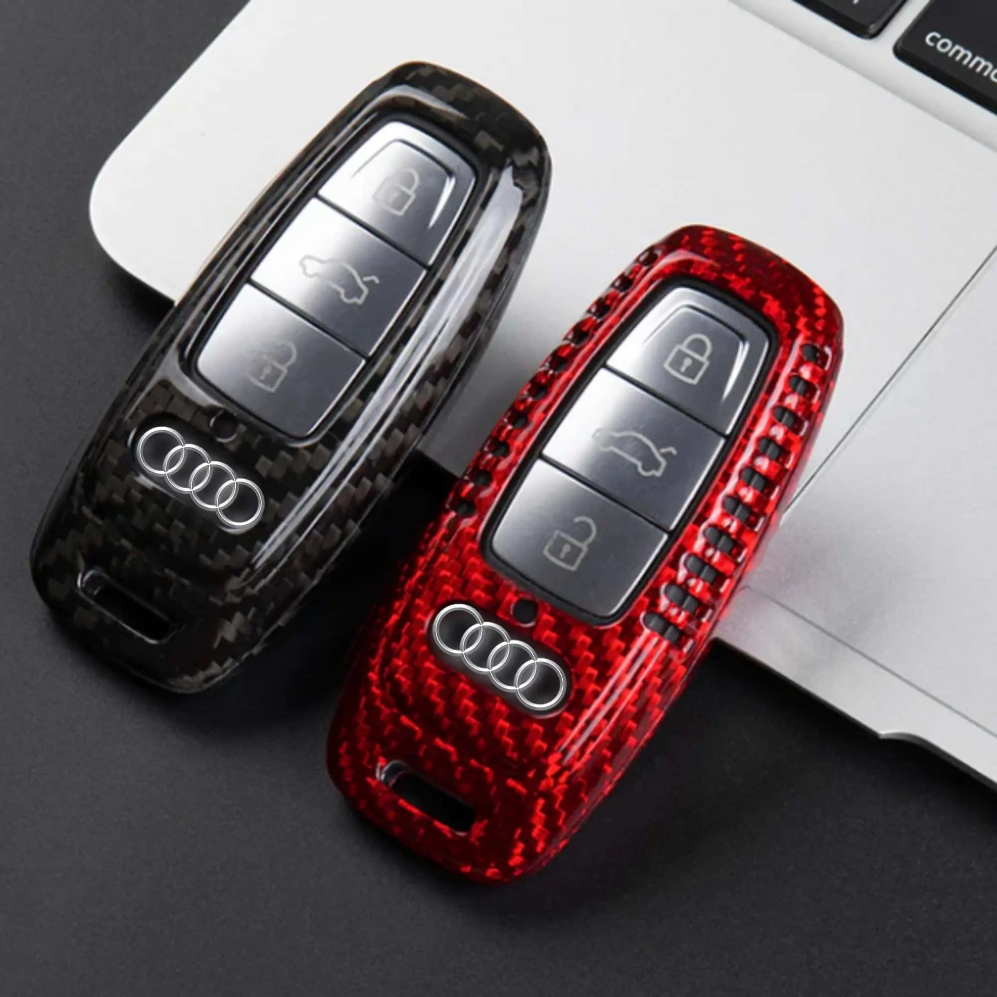 Audi Key Cover – Carbon Fiber - Style C