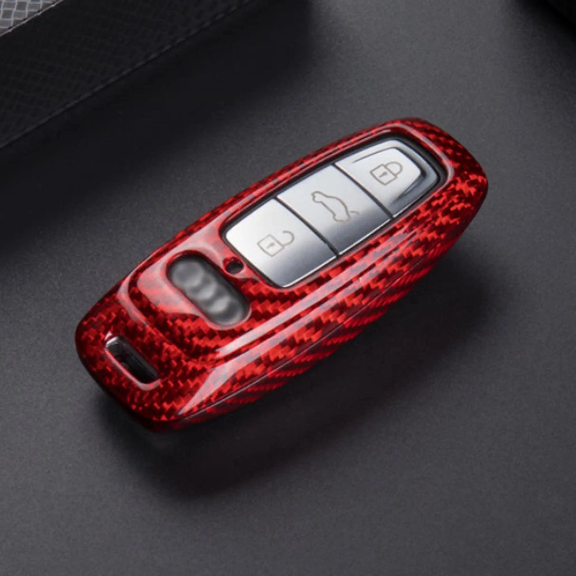 Audi Key Cover – Carbon Fiber - Style C