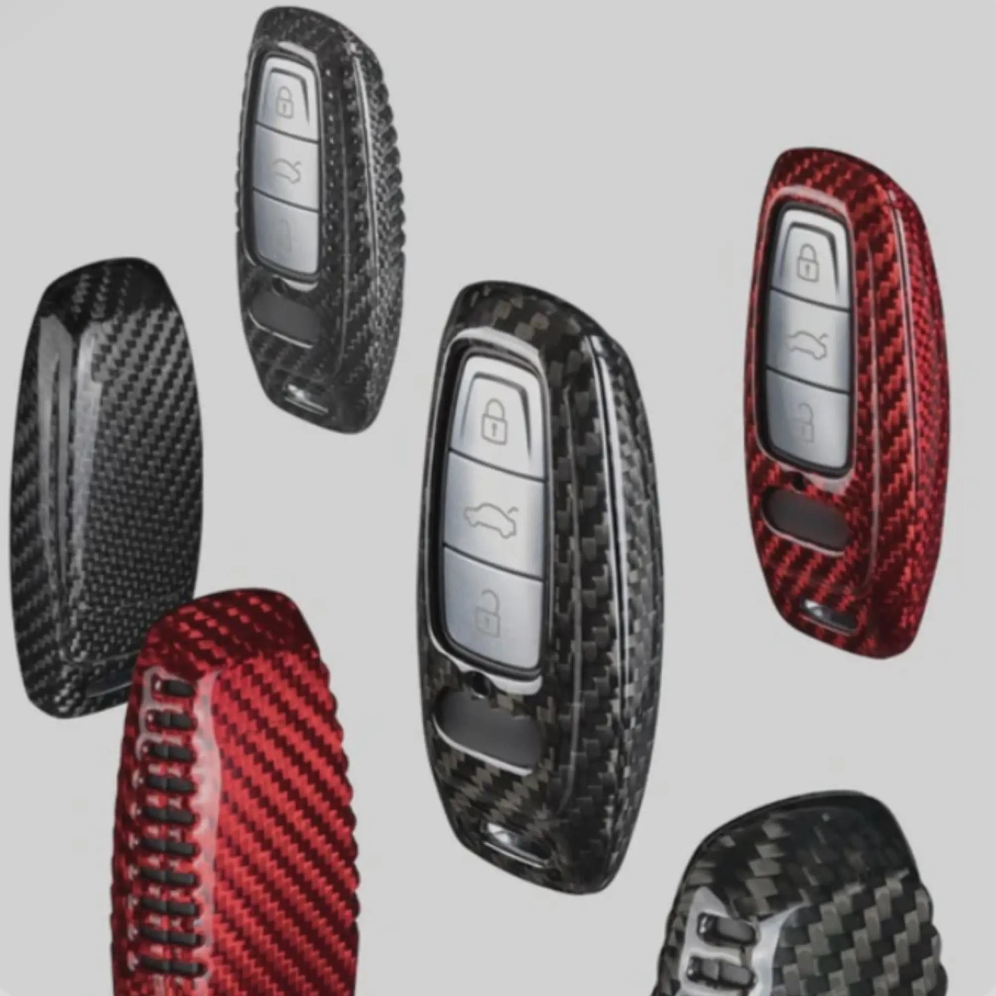 Audi Key Cover – Carbon Fiber - Style C