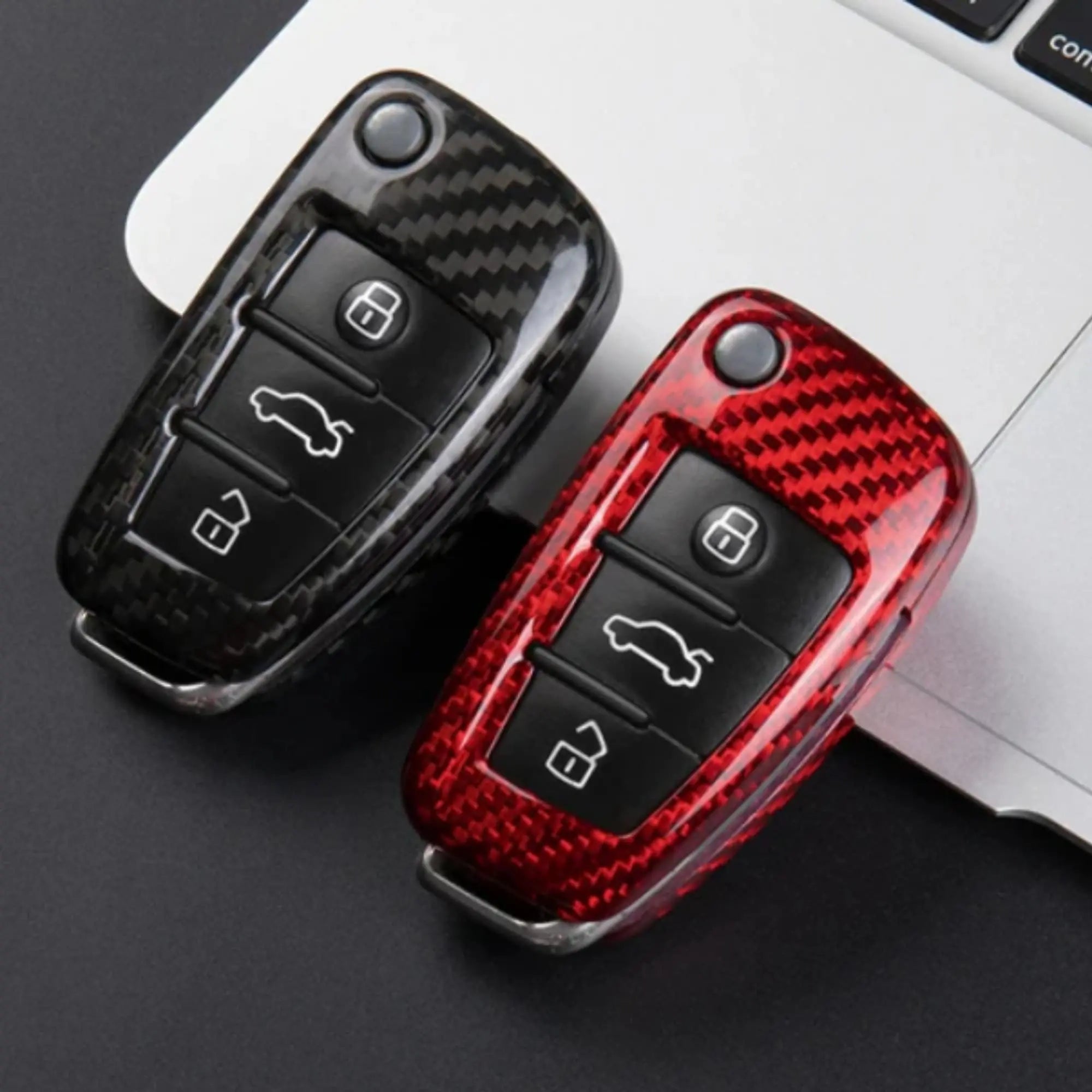 Audi Key Cover – Carbon Fiber - Style D