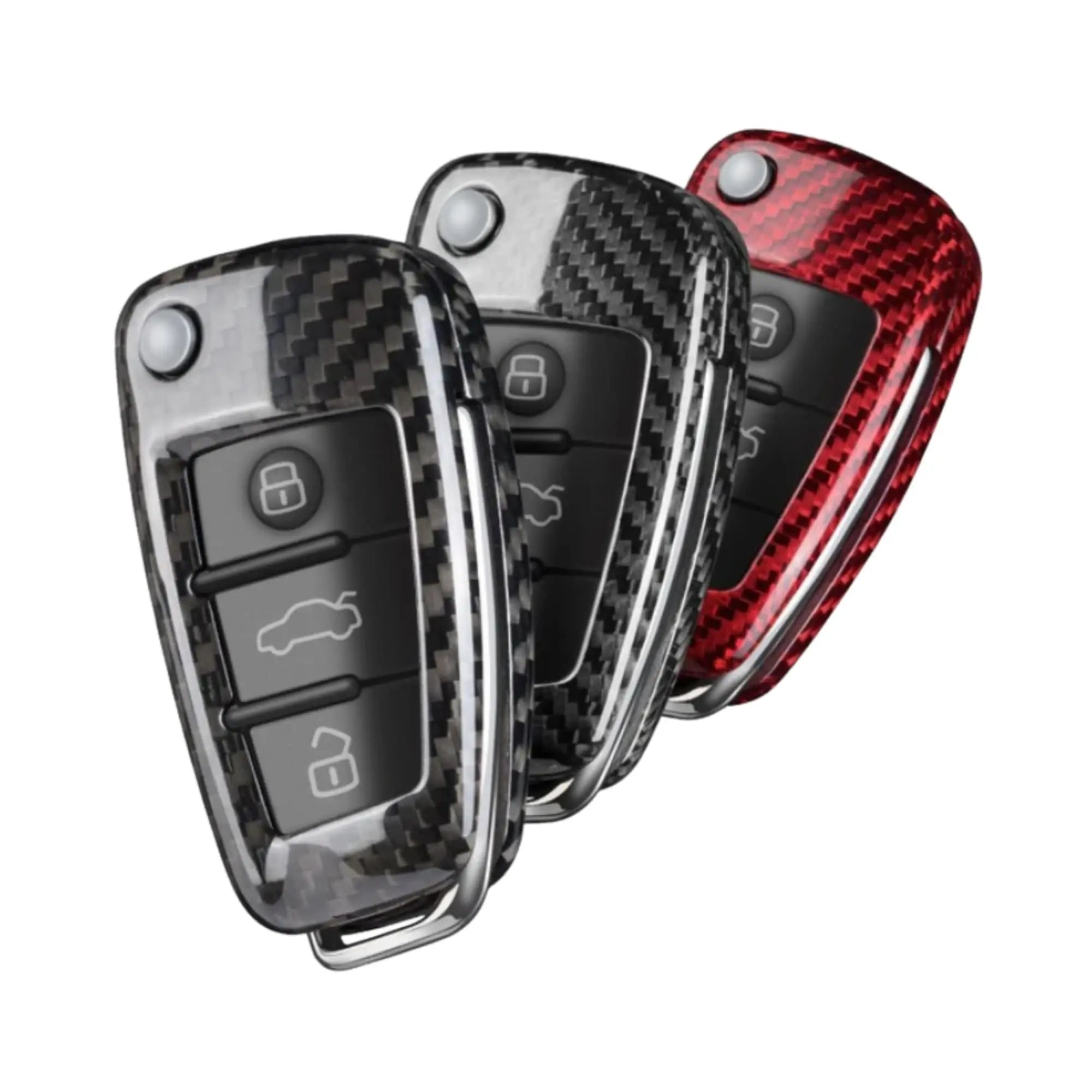 Audi Key Cover – Carbon Fiber - Style D