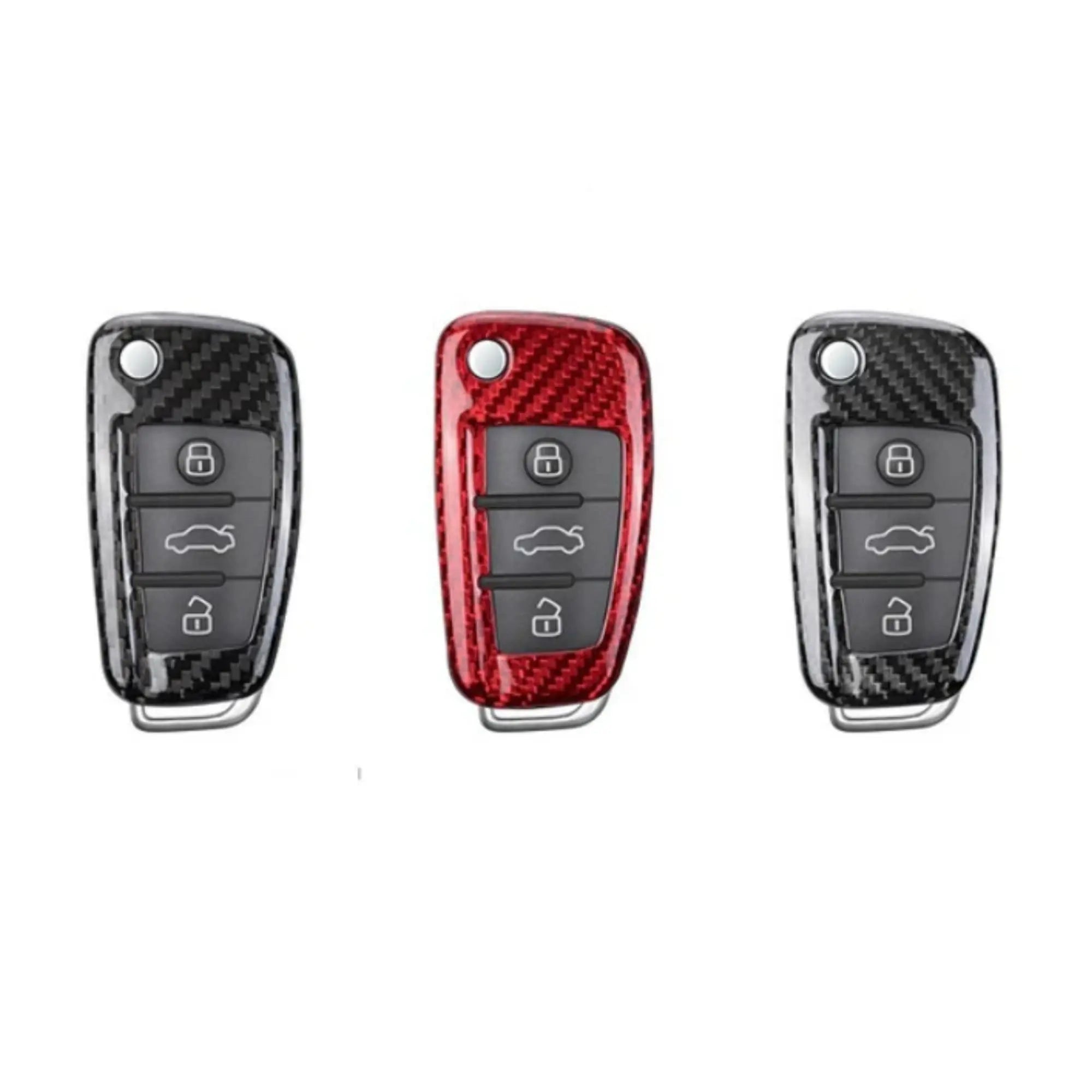 Audi Key Cover – Carbon Fiber - Style D