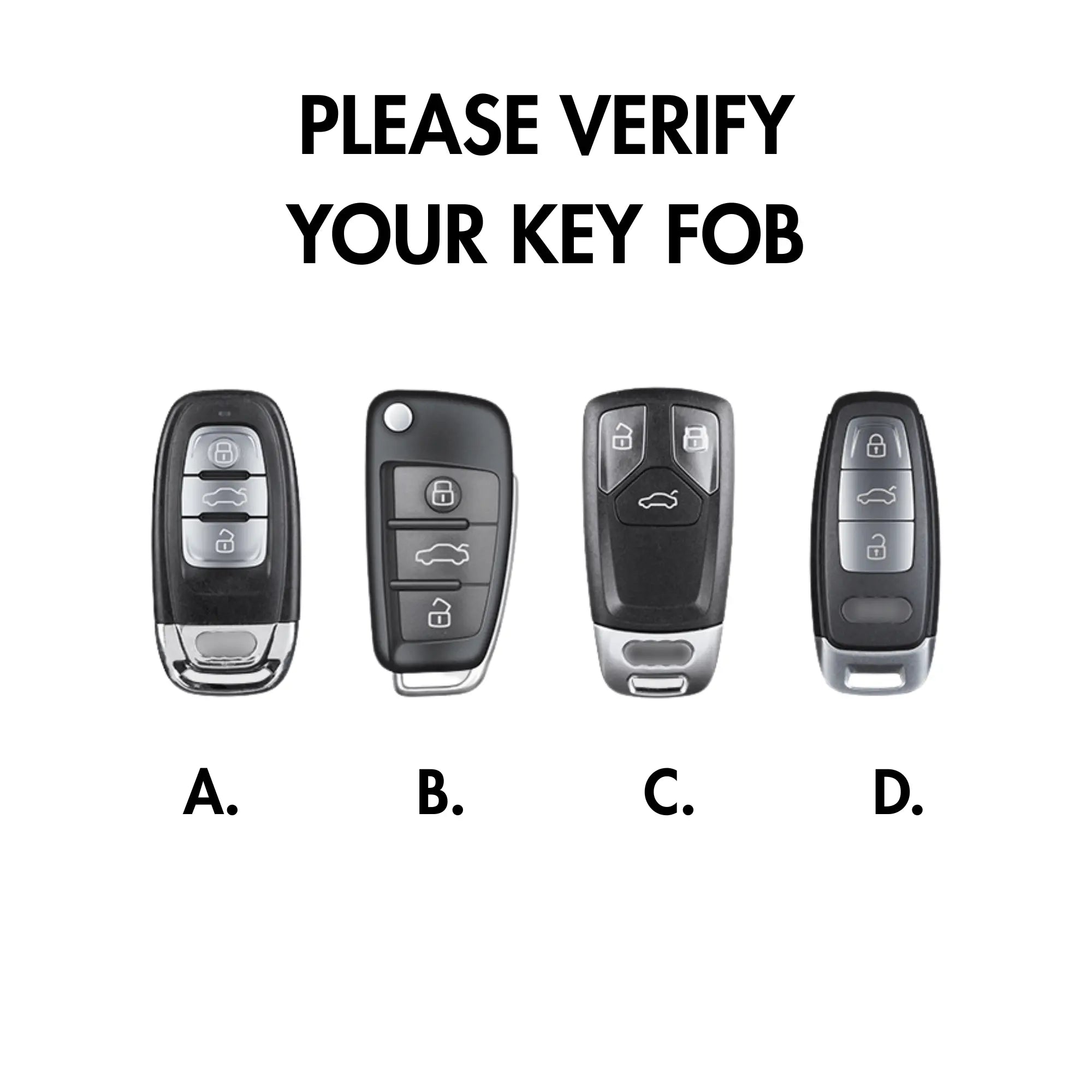 Audi Key Cover - Carbon Fiber