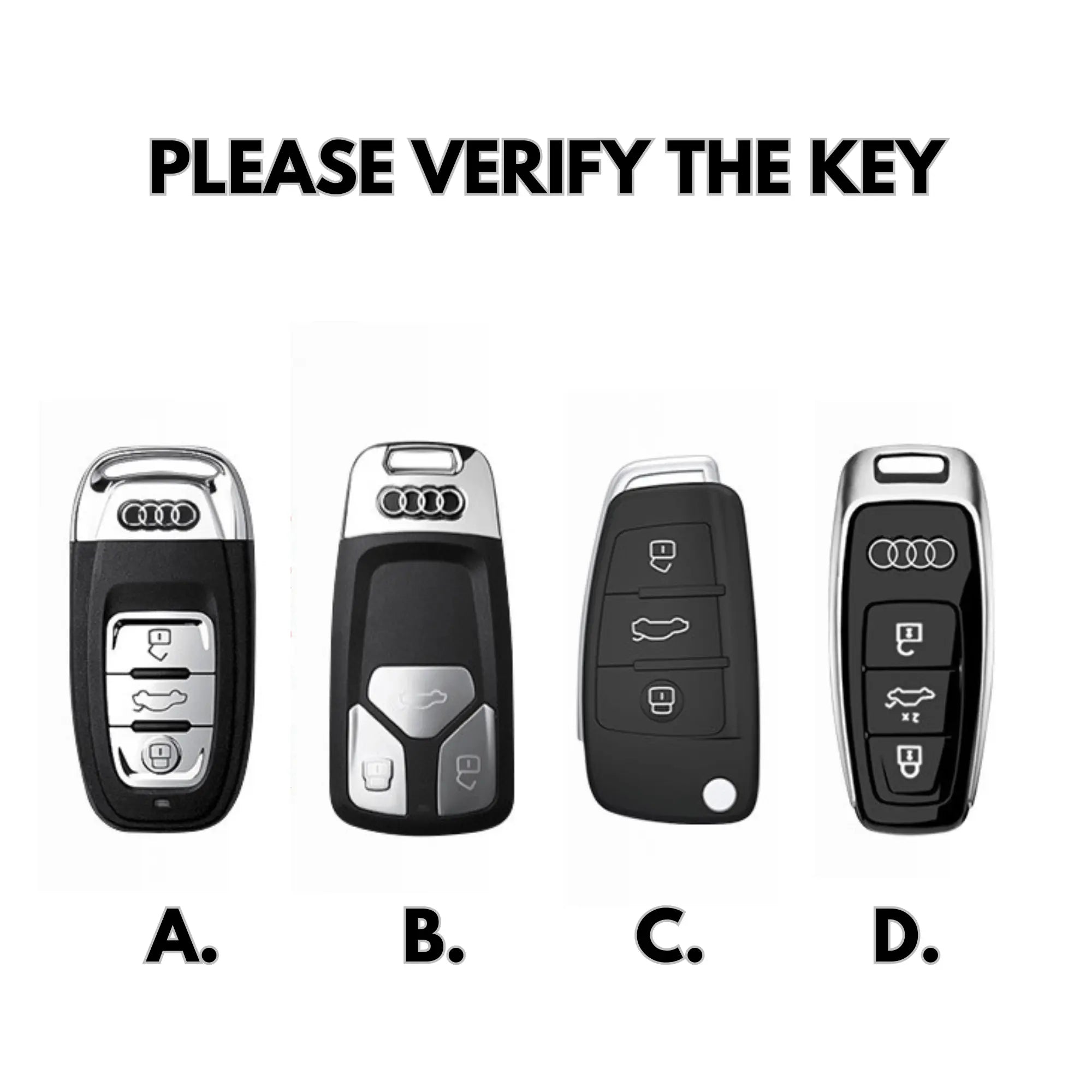 Audi Key Cover - Leather