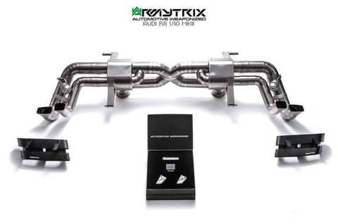 Armytrix Titanium Valvetronic Cat Back Exhaust System Audi R8 V8 Coupe/Spyder MKII 16-18