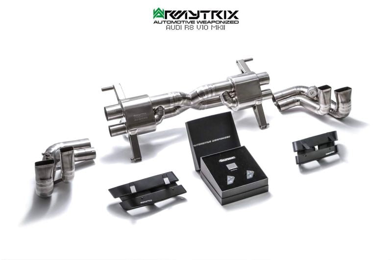 Armytrix Titanium Valvetronic Cat Back Exhaust System Audi R8 V8 Coupe/Spyder MKII 16-18