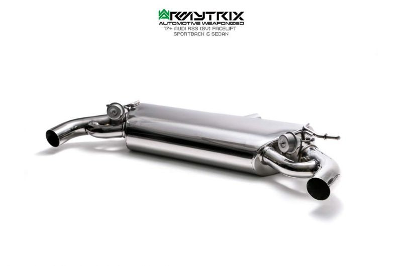 Armytrix Stainless Steel Valvetronic Cat Back Exhaust System Audi RS3 8V Sedan 17-20