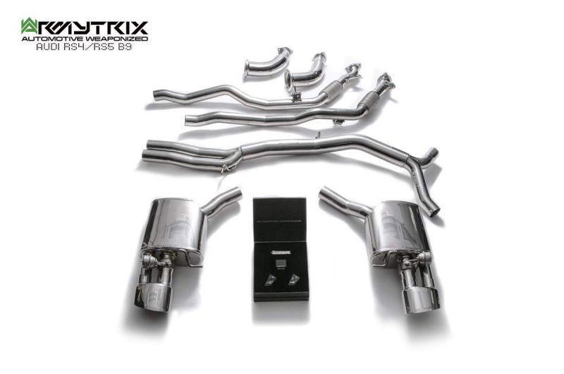 Armytrix Stainless Steel Valvetronic Cat Back Exhaust System (Wireless Remote) Audi RS4 B9/RS5 F5 Wagon/Sportback 2.9TT 19+ (OPF)