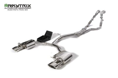 Armytrix Stainless Steel Valvetronic Cat Back Exhaust System (OE VALVETRONIC INTEGRATION) Audi RS4 B9/RS5 F5 Wagon/Sportback 2.9TT 19+ (Non-OPF)