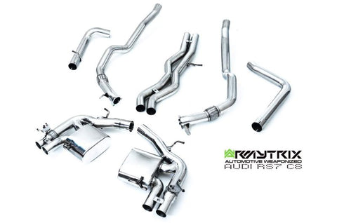 Armytrix Stainless Steel Valvetronic Cat Back Exhaust System Audi RS6/RS7 C8 19+