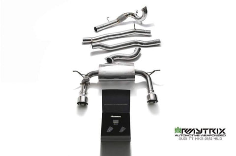 Armytrix Stainless Steel Valvetronic Cat Back Exhaust System Audi TT 8S AWD 14+