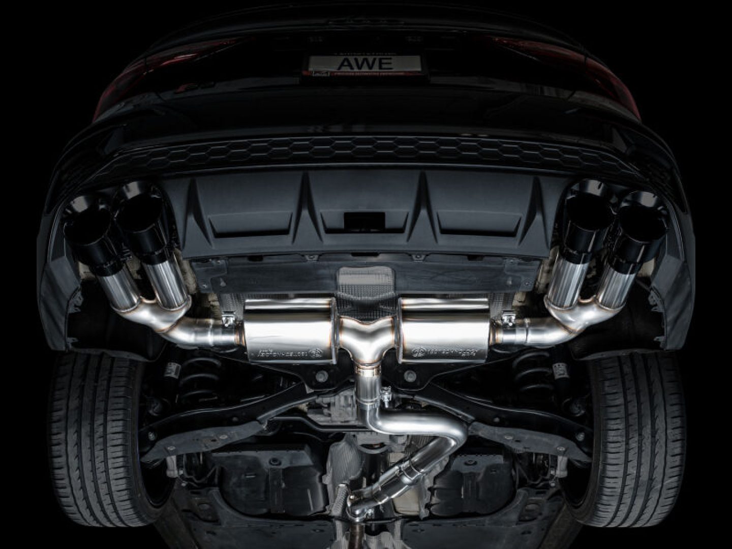 AWE Tuning 22-25 Audi 8Y S3 Touring Edition Exhaust - Diamond Black Tips