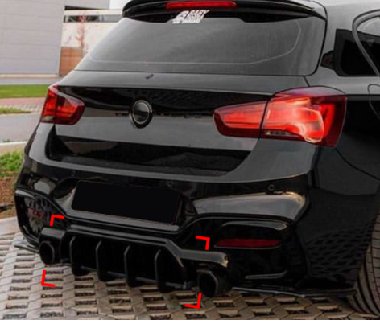 BMW 1 Series F20 M140i Rear Diffuser