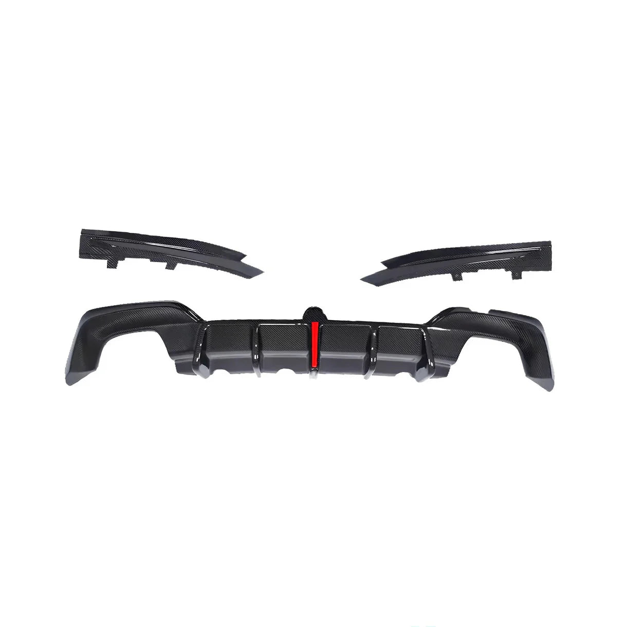 BMW 3 Series G20 KBR style Carbon fiber rear diffuser with lamp (19 - 22)