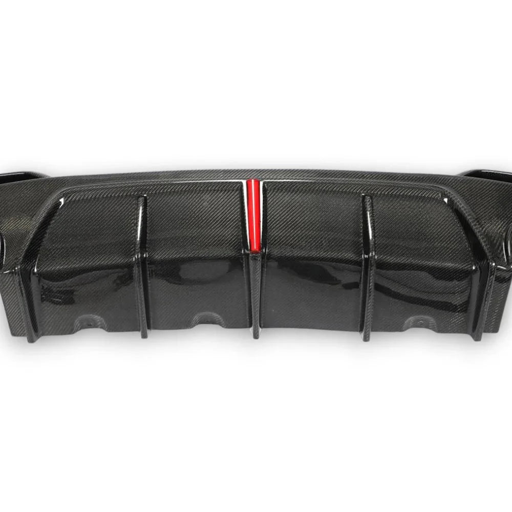 BMW 4 Series G22 G23 Carbon Fibre Rear Diffuser With Lamp (20 - 23)