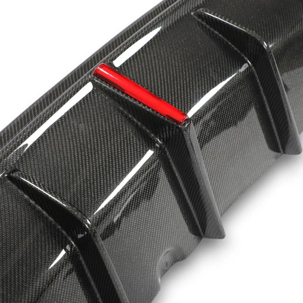 BMW 4 Series G22 G23 Carbon Fibre Rear Diffuser With Lamp (20 - 23)
