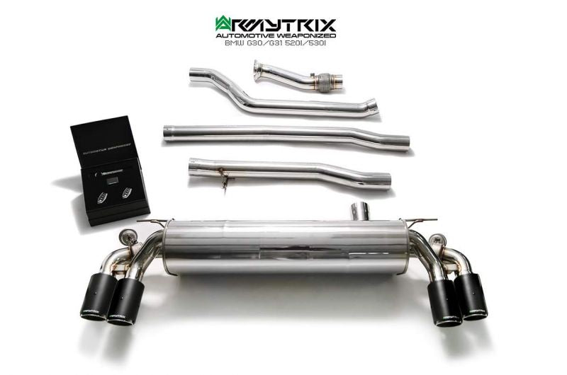 Armytrix Stainless Steel Valvetronic Cat Back Exhaust System BMW 520i/530i/530Xi G30/G31 17+