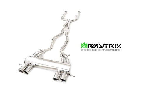 Armytrix Stainless Steel Valvetronic Cat Back Exhaust System BMW M3 G80/M4 G82 incl. Competition 20+