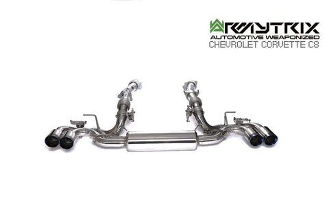 Chevrolet Corvette C8 Stingray Armytrix Stainless Steel Valvetronic Cat Back Exhaust System