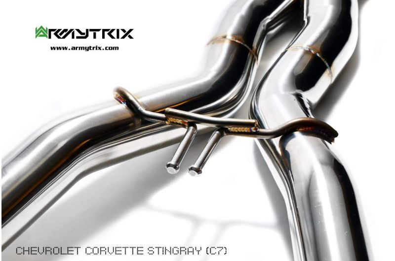 Armytrix Stainless Steel Valvetronic X-Pipe Back Exhaust System Chevrolet Corvette Stingray/Grand Sport/Z06 C7 14-19