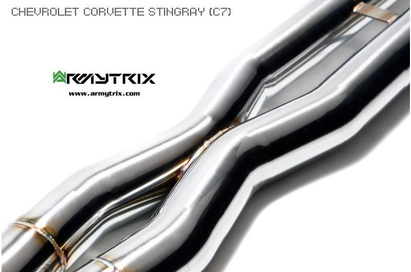 Armytrix Stainless Steel Valvetronic X-Pipe Back Exhaust System Chevrolet Corvette Stingray/Grand Sport/Z06 C7 14-19