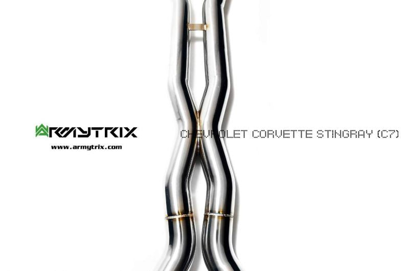 Armytrix Stainless Steel Valvetronic X-Pipe Back Exhaust System Chevrolet Corvette Stingray/Grand Sport/Z06 C7 14-19