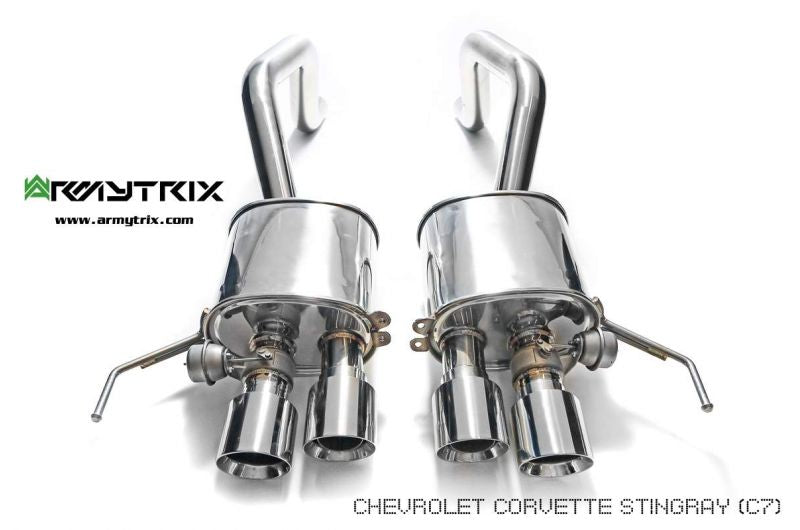 Armytrix Stainless Steel Valvetronic X-Pipe Back Exhaust System Chevrolet Corvette Stingray/Grand Sport/Z06 C7 14-19