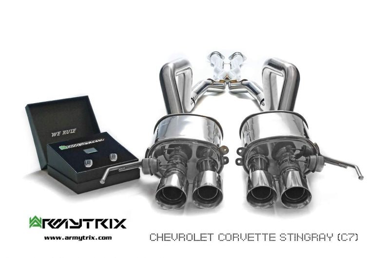 Armytrix Stainless Steel Valvetronic X-Pipe Back Exhaust System Chevrolet Corvette Stingray/Grand Sport/Z06 C7 14-19