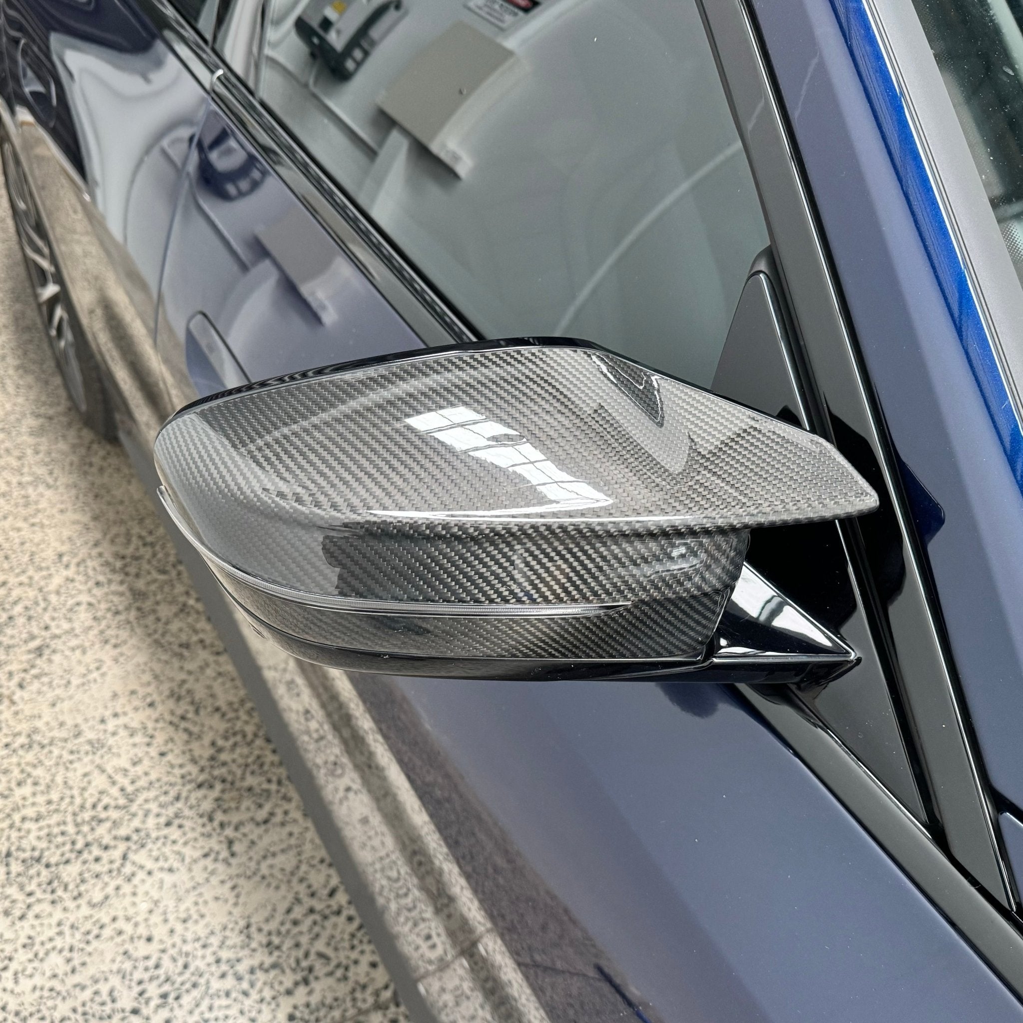 G80 Style Carbon Fibre Mirror Caps for BMW 5/8 Series G30 G31 G14 G15 G16