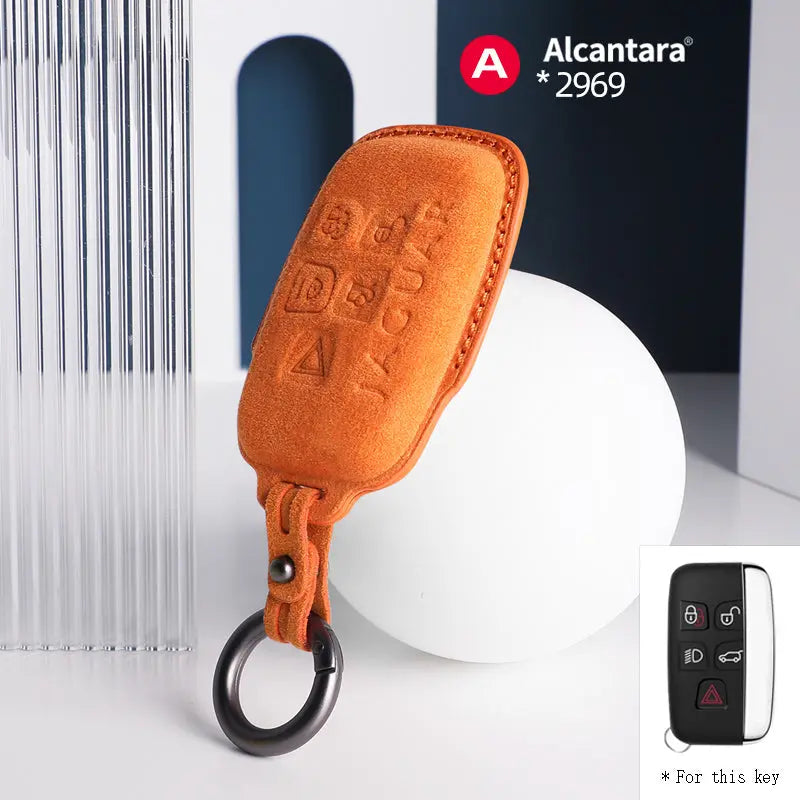Jaguar Key Cover - Alcantara - Type A