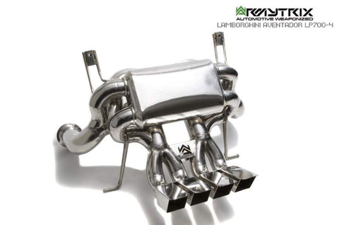 Armytrix Stainless Steel Valvetronic Cat Back Exhaust System Lamborghini Aventador LP700-4/LP720-4/LP750-4 11-17