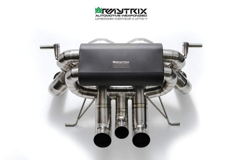 Armytrix Titanium Valvetronic Cat Back Exhaust System Lamborghini Aventador S LP740-4 16+