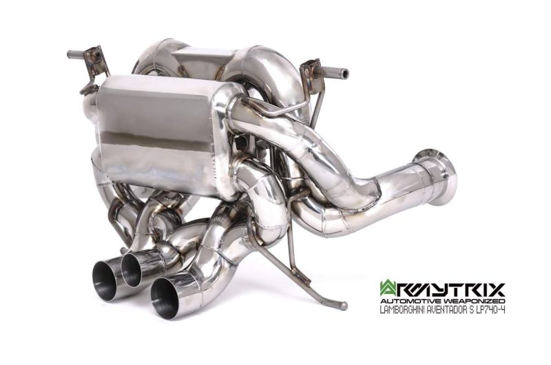 Armytrix Stainless Steel Valvetronic Cat Back Exhaust System Lamborghini Aventador S LP740-4 16+