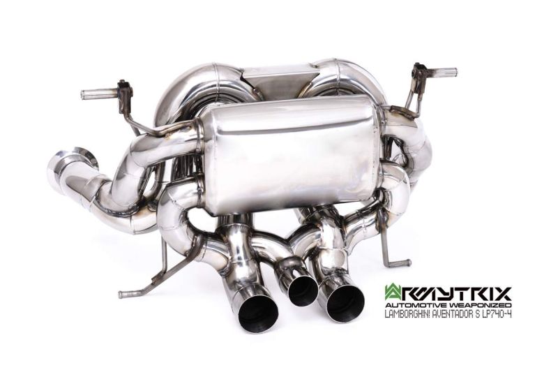 Armytrix Stainless Steel Valvetronic Cat Back Exhaust System Lamborghini Aventador S LP740-4 16+