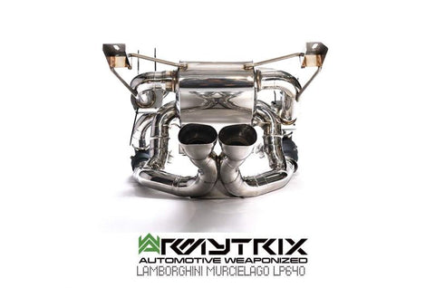 Armytrix Stainless Steel Valvetronic Cat Back Exhaust System Lamborghini Murcielago LP640-4 06-10