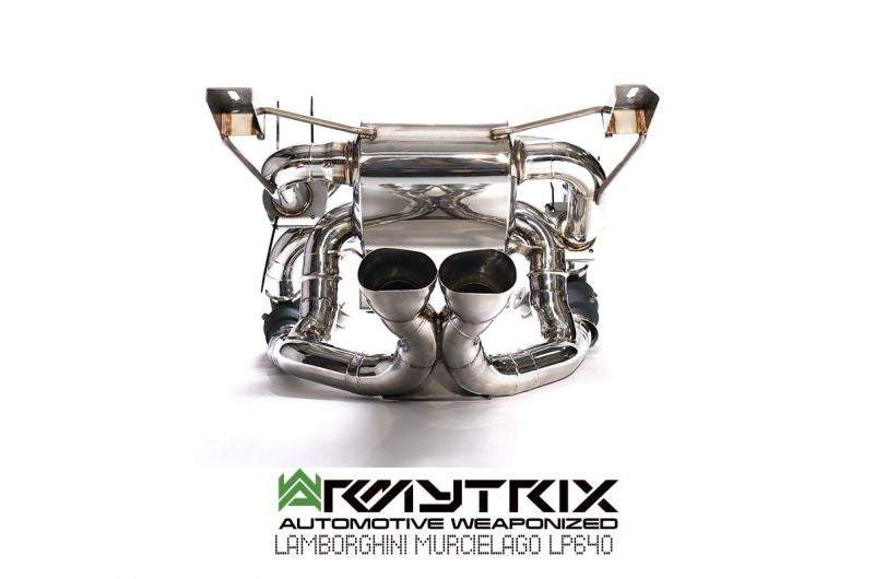 Armytrix Stainless Steel Valvetronic Cat Back Exhaust System Lamborghini Murcielago LP640-4 06-10