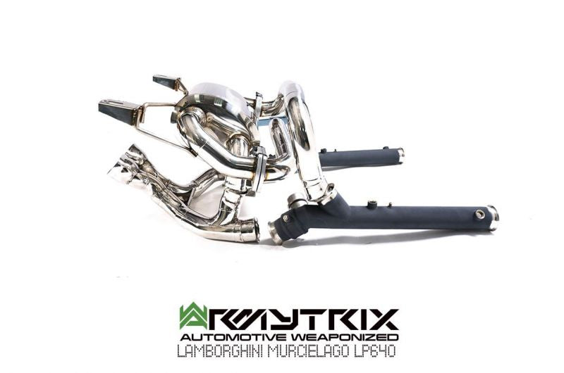 Armytrix Stainless Steel Valvetronic Cat Back Exhaust System Lamborghini Murcielago LP640-4 06-10