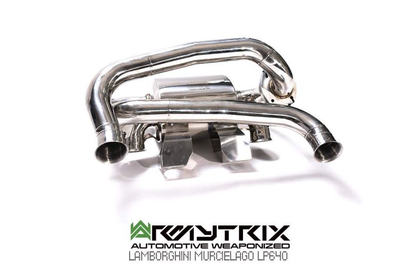 Armytrix Stainless Steel Valvetronic Cat Back Exhaust System Lamborghini Murcielago LP640-4 06-10