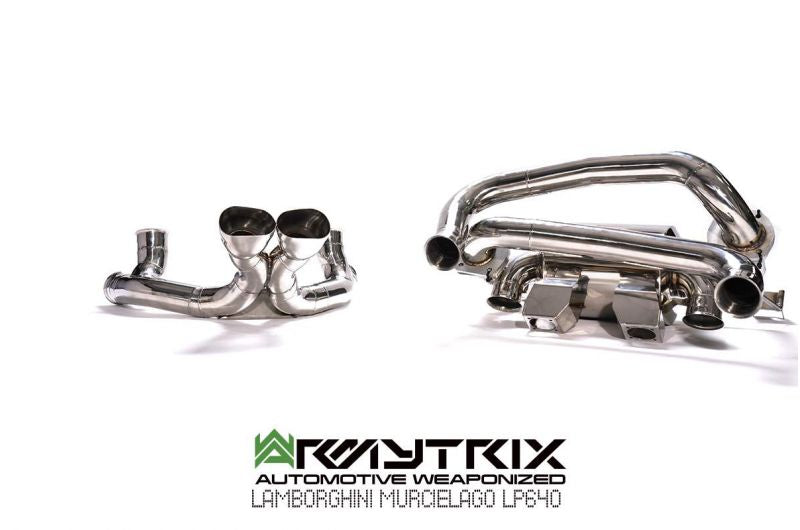 Armytrix Stainless Steel Valvetronic Cat Back Exhaust System Lamborghini Murcielago LP640-4 06-10