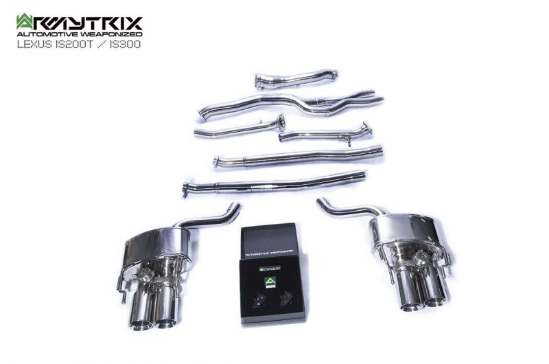 Armytrix Stainless Steel Valvetronic Cat Back Exhaust System Lexus IS200t/IS300 8AR-FTS 15-20