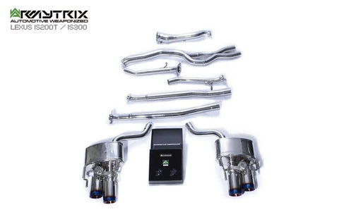 Armytrix Stainless Steel Valvetronic Cat Back Exhaust System Lexus IS200t/IS300 8AR-FTS 15-20
