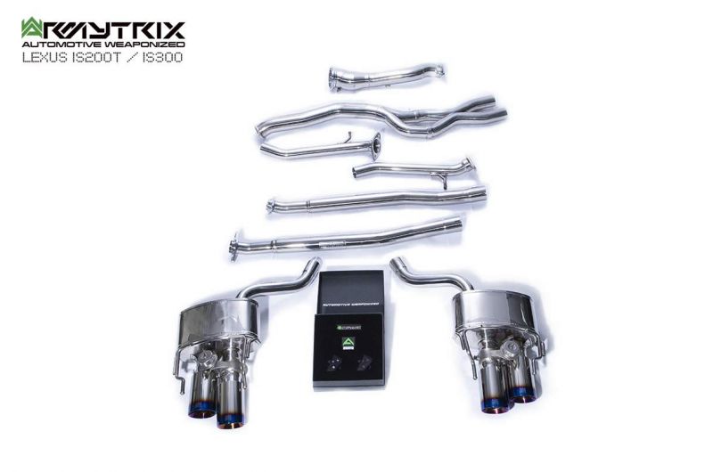 Armytrix Stainless Steel Valvetronic Cat Back Exhaust System Lexus IS200t/IS300 8AR-FTS 15-20