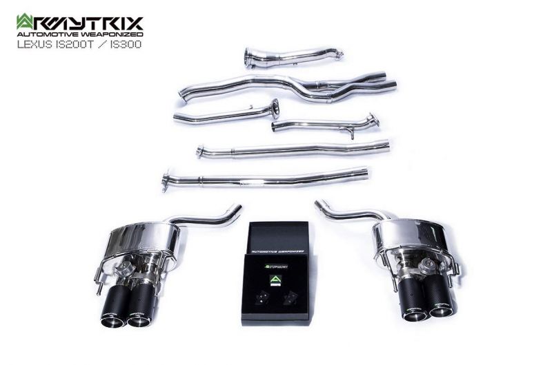 Armytrix Stainless Steel Valvetronic Cat Back Exhaust System Lexus IS200t/IS300 8AR-FTS 15-20