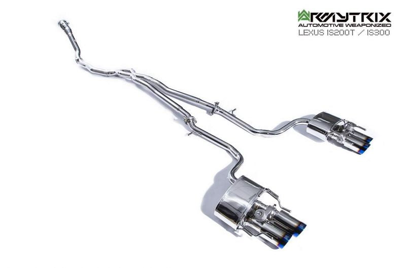 Armytrix Stainless Steel Valvetronic Cat Back Exhaust System Lexus IS200t/IS300 8AR-FTS 15-20